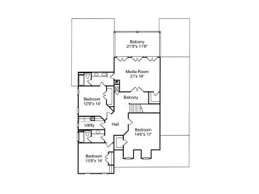 2nd Floor Plan, 017H-0031