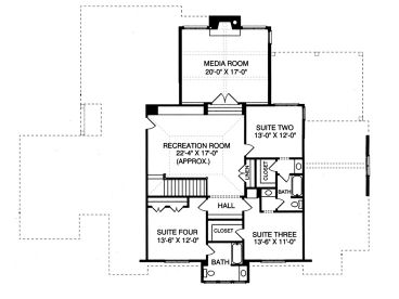 2nd Floor Plan, 029H-0060