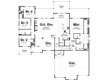 1st Floor Plan, 050H-0365