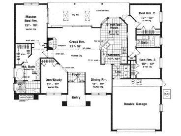Floor Plan, 043H-0064