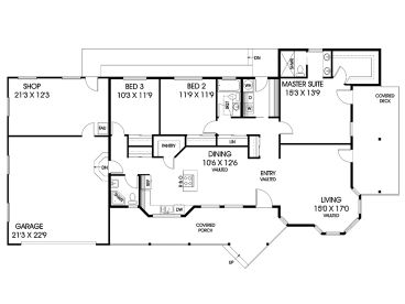 Floor Plan, 013H-0032
