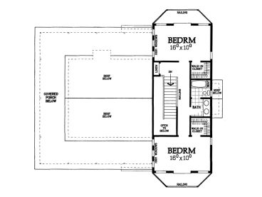 2nd Floor Plan, 057H-0035