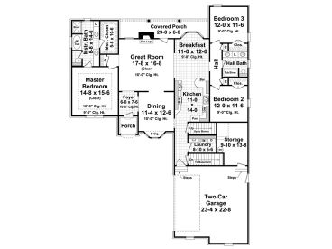 1st Floor Plan, 001H-0150