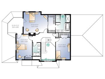 2nd Floor Plan, 027H-0069