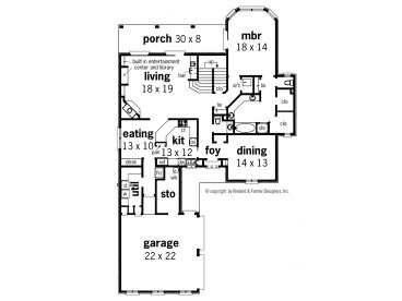 1st Floor Plan, 021H-0141