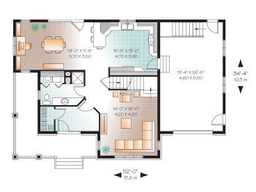 1st Floor Plan, 027H-0281