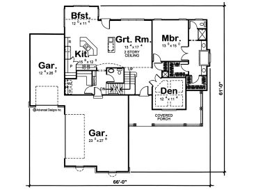 1st Floor Plan, 050H-0045