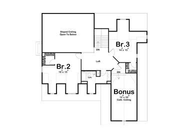 2nd Floor Plan, 050H-0067