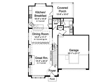 1st Floor Plan, 046H-0114