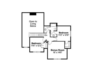 2nd Floor Plan, 051H-0133