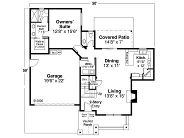 1st Floor Plan, 051H-0346