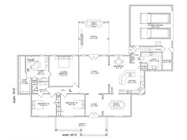 Floor Plan, 062H-0011