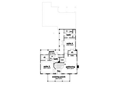 2nd Floor Plan, 052H-0030