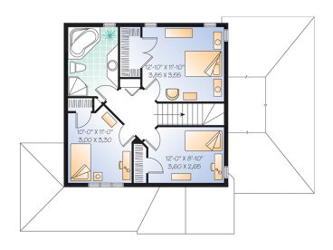 2nd Floor Plan, 027H-0090