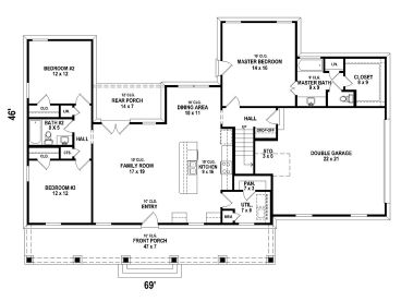 1st Floor Plan, 006H-0176