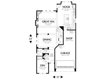 1st Floor Plan, 034H-0174
