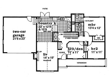 Floor Plan, 032H-0063