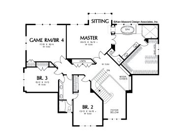 2nd Floor Plan, 034H-0124