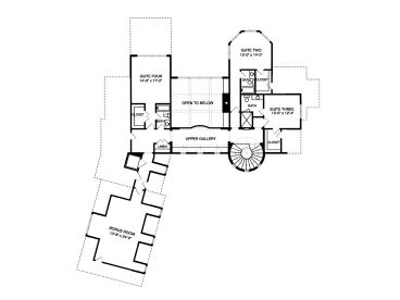 2nd Floor Plan, 029H-0128