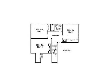 2nd Floor Plan, 004H-0044