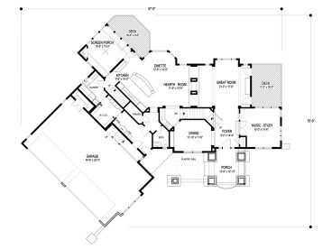 1st Floor Plan, 007H-0124