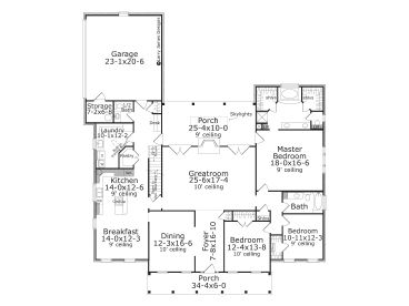 1st Floor Plan, 042H-0042