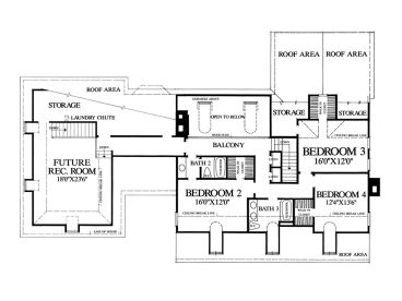 2nd Floor Plan, 063H-0161