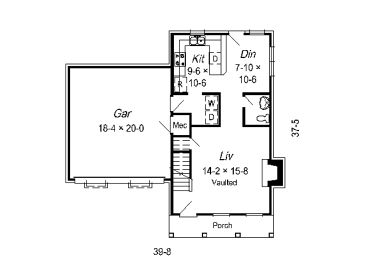 1st Floor Plan, 061H-0035