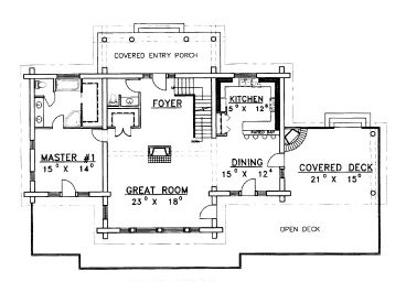 1st Floor Plan, 012L-0025