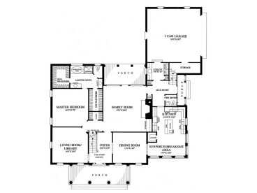 1st Floor Plan, 063H-0064