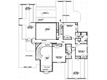 2nd Floor Plan, 006H-0130