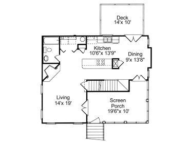 1st Floor Plan, 017H-0007
