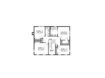 2nd Floor Plan, 026H-0115