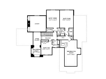 2nd Floor Plan, 029H-0071
