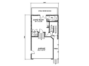 1st Floor Plan, 058H-0023