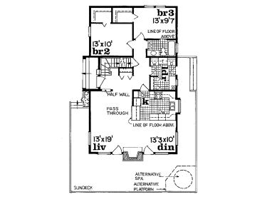 1st Floor Plan, 032H-0025