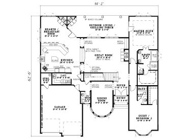1st Floor Plan, 025H-0160