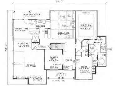 1st Floor Plan, 025H-0023