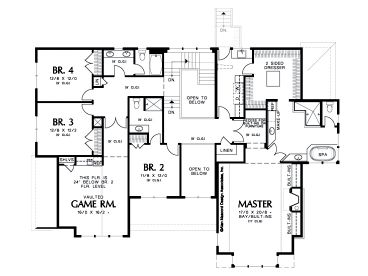 2nd Floor Plan, 034H-0144