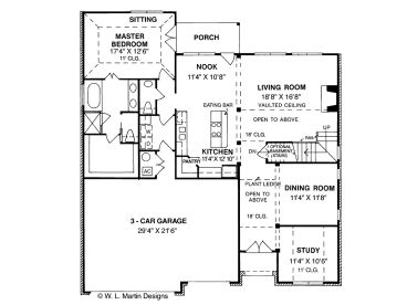 1st Floor Plan, 059H-0033