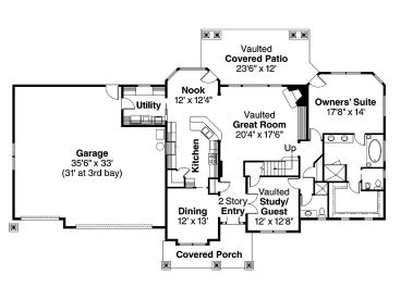 1st Floor Plan, 051H-0149