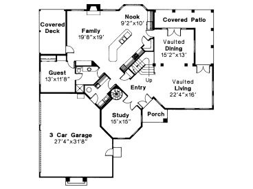 1st Floor Plan, 051H-0053