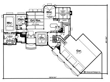 1st Floor Plan, 050H-0018