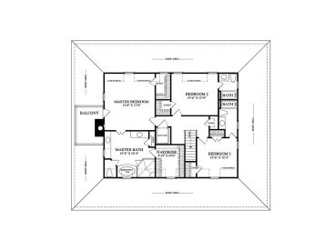 2nd Floor Plan, 063H-0055
