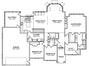 Floor Plan, 048H-0024