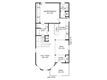 1st Floor Plan, 062H-0017