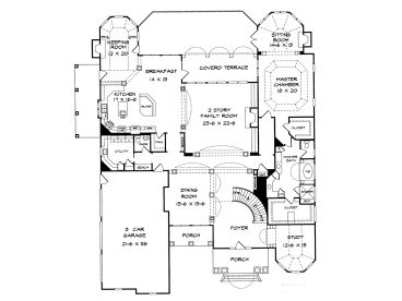 1st Floor Plan, 019H-0128
