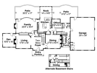 1st Floor Plan, 051H-0088