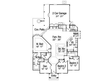 1st Floor Plan, 043H-0141