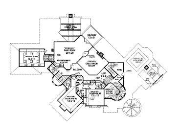 2nd Floor Plan, 006H-0138